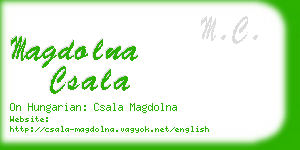 magdolna csala business card